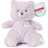 GUND Baby Oh So Snuggly Littles Kitten, Small Stuffed Animals, Cat Stuffed Animal, Plush Toys for Infants and Toddlers, Purple, 7”
