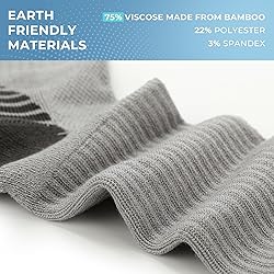 BAMBOO COOL Men's Crew Socks Athletic Running