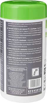 Q-Connect Screen Cleaning Wet Wipes Dispenser 100pcs Antistatic White view 2