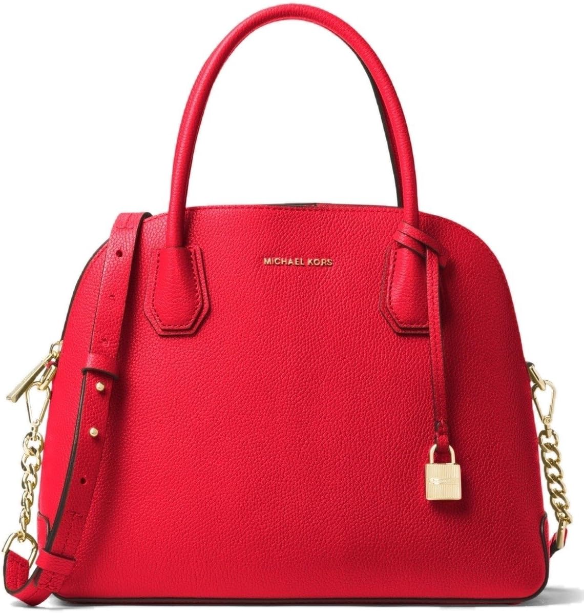 Michael Kors Mercer Large Leather Dome Satchel