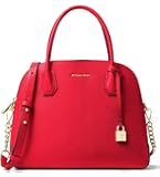 Michael Kors Mercer Large Leather Dome Satchel