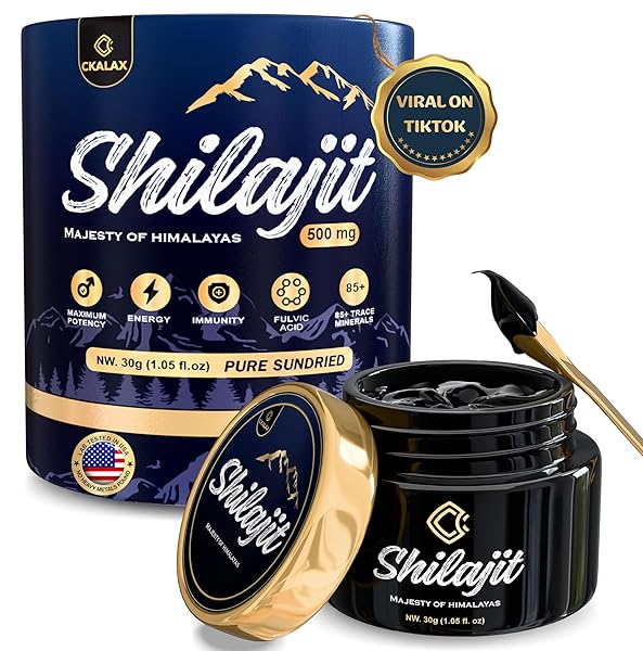 PURE HIMALAYAN SHILAJIT RESIN | 85+ TRACE MINERALS & 67% FULVIC ACID | PURE SHILAJIT SUPPLEMENT FOR ENERGY, VITALITY, & DETOX | VEGAN, NON-GMO | LAB TESTED NATURAL SHILAJIT FOR MEN & WOMEN | 30G