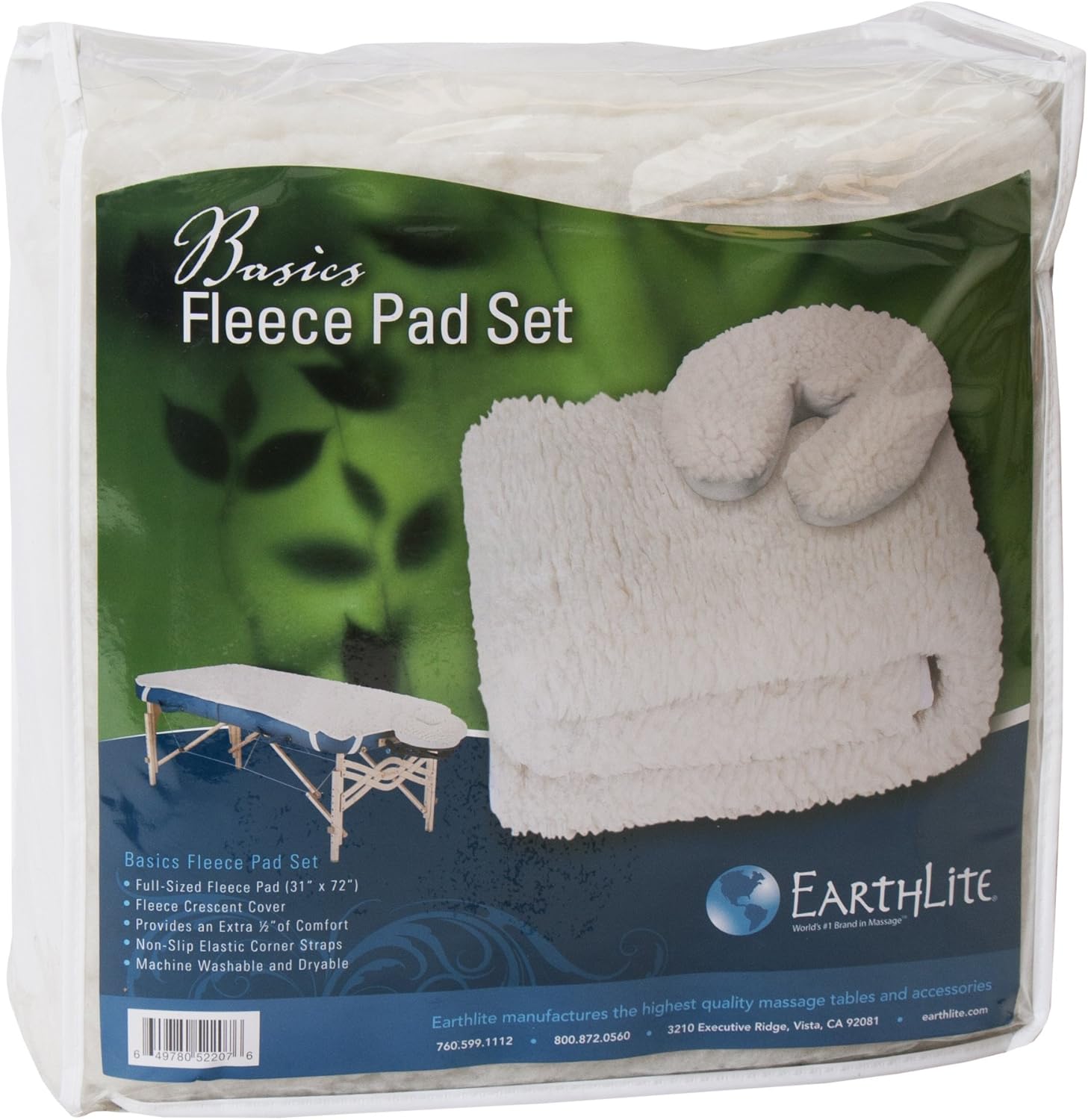 EARTHLITE Massage Table Fleece Pads – Different Styles & Sets - Cover Your Massage Table & Face Cradles in Cozy, Warm Fleece: Sports & Outdoors