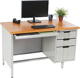 Metal de escritorio Boston incl. Clasificador,, mesa de trabajo, 75 x
