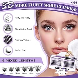 Lash Extension Kit 144 PCS Fluffy Volume Eyelash