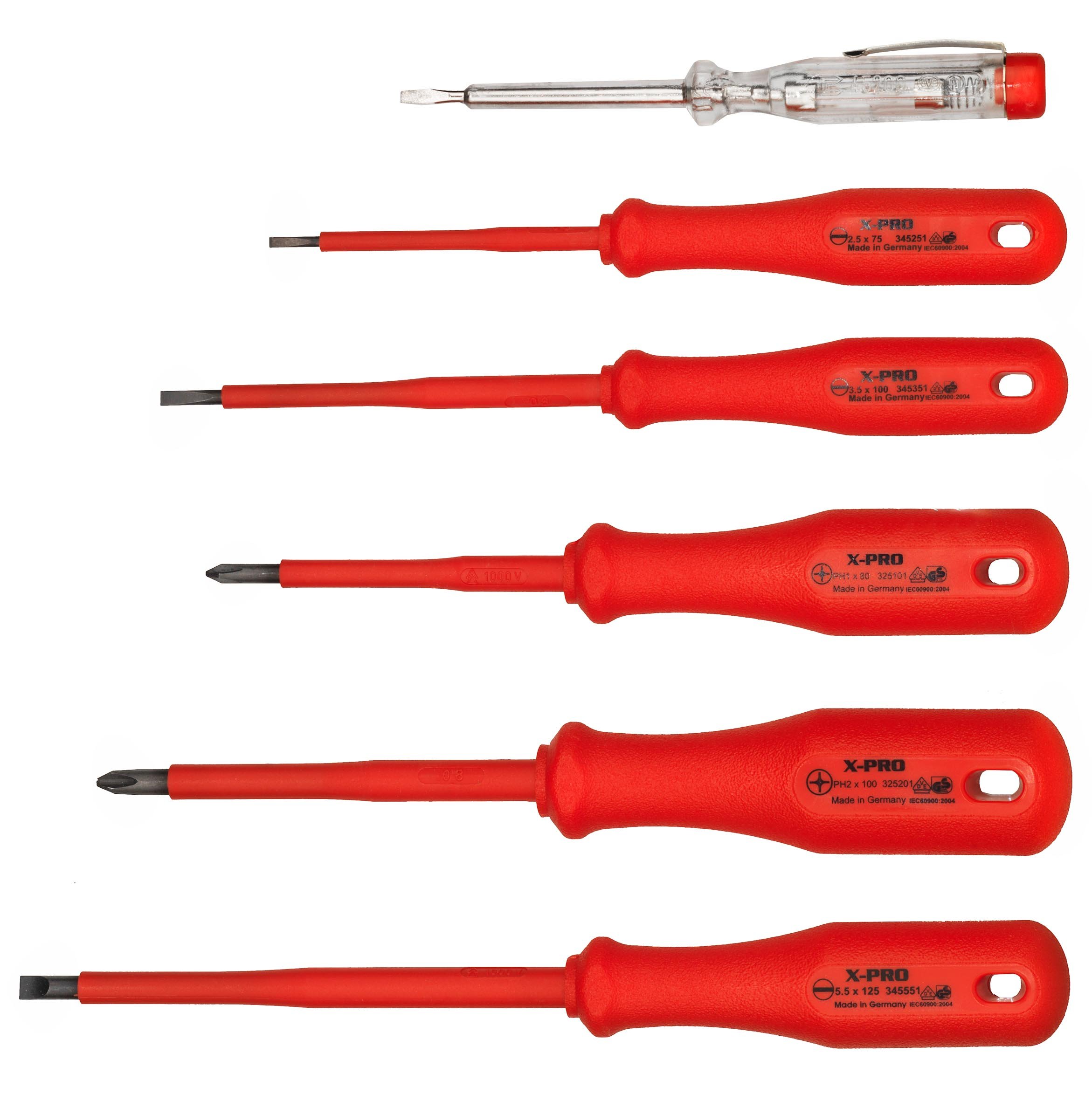 CON:P B20702 VDE Screwdriver, Set of 6 Pieces