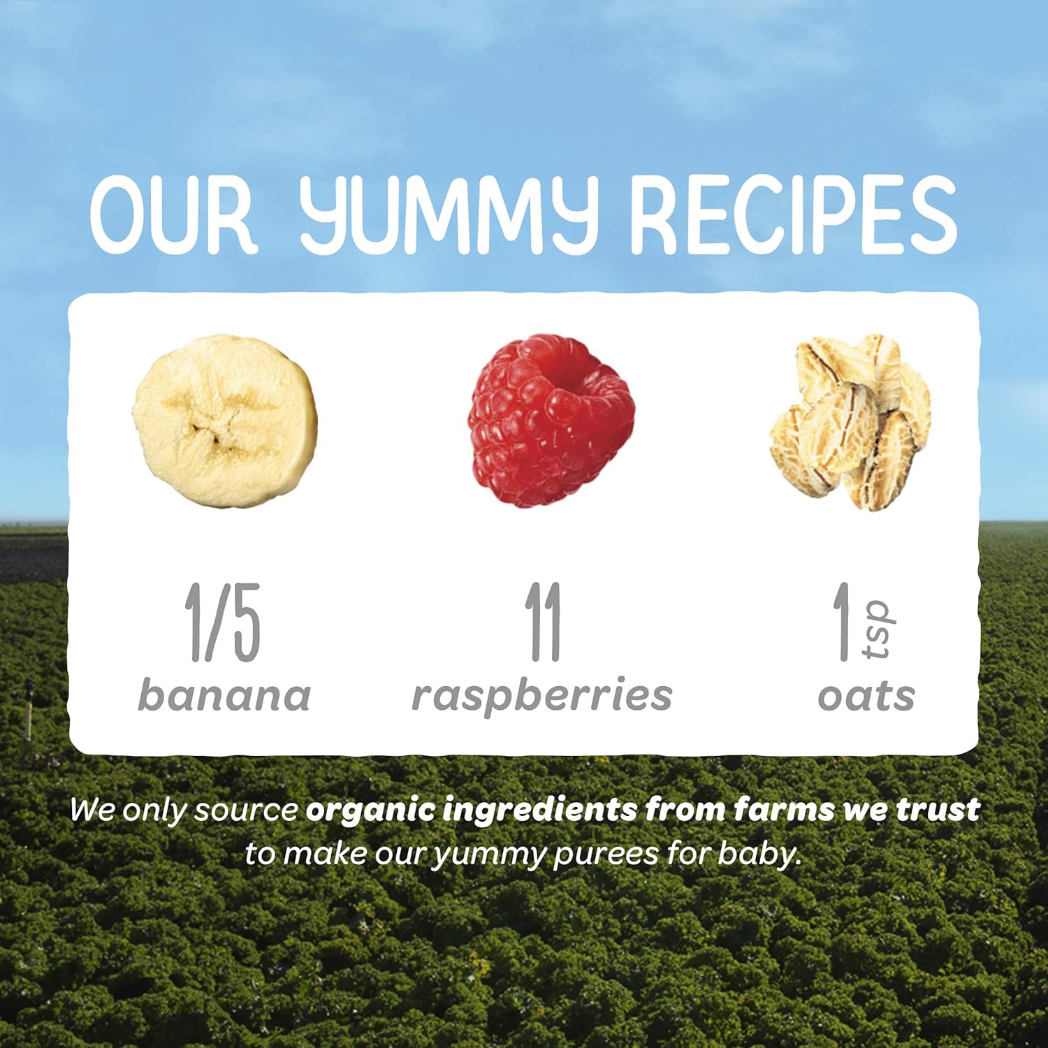 happy baby banana raspberry oats