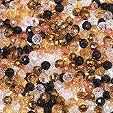 Songxi 1000pcs 4mm/6mm/8mm Purple Glass Beads for Jewelry Making, 10 Style 3 Size Crystal Beads for Bracelets Jewelry Making, Spacer Beads for Keychain Making Necklace Earring DIY Arts and Crafts