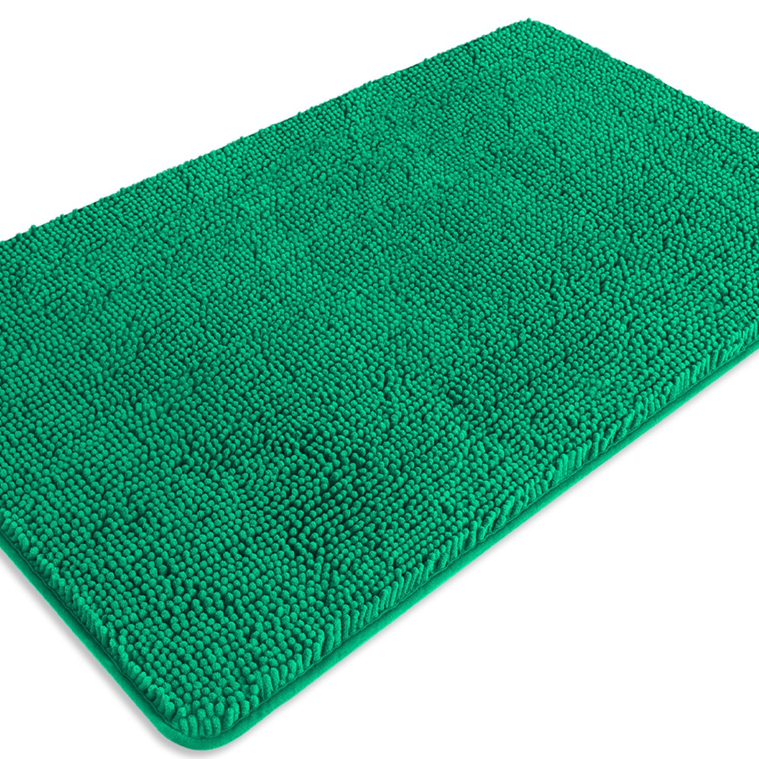 PureSwan Emerald Bathroom Rugs – Absorbent and Washable Bath Mat, Non-Slip, Thick Soft Chenille Bath Rugs for Bathroom Floor, Shower, Sink - 26" x 44" Image PureSwan Emerald Bathroom Rugs – Absorbent and Washable Bath Mat, Non-Slip, Thick Soft Chenille Bath Rugs for Bathroom Floor, Shower, Sink - 26" x 44" Image