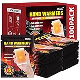 Hand Warmers Disposable - Up to 15 Hours of Heat - 50/100/200 Pack Super Long Lasting Air Activated Warmers, All Natural, Portable for Body, Hands & Toes - Odorless Hot Warmer Heater for Outdoor Sport