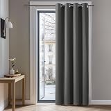 Deconovo Blackout Curtain 52x72 Eyelet Thermal Insulated Light Grey 1 Panel