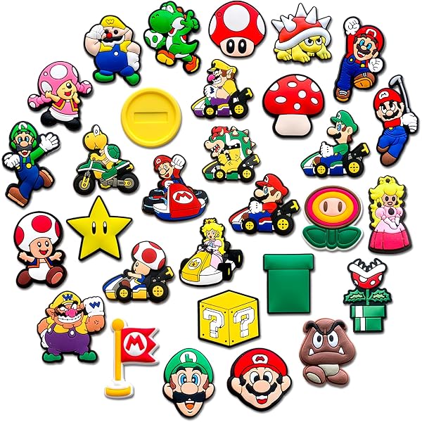30 Pieces Cartoon Shoe Charms Crocs Decorations Accessories 30PC ...