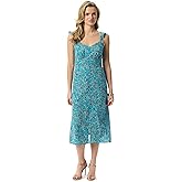 Jessica Simpson Womens Sahira Fitted Maxi Dress with Front Slit Standard