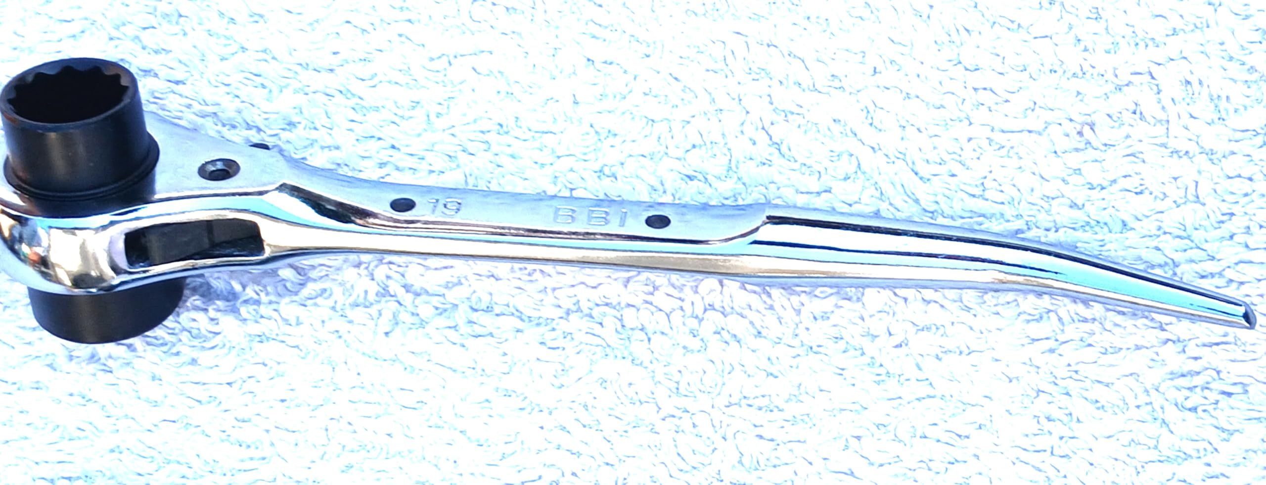 BBI LTD Scaffolding Ratchet Podger Spanner 19mm & 21mm Wrench Steel Podger End 10'' Long UK Seller