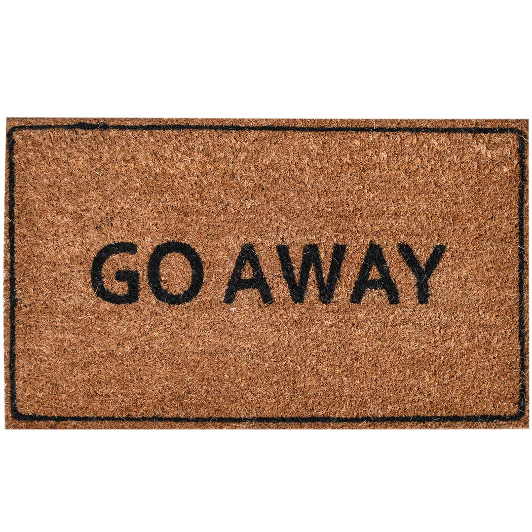 NINAMAR Door Mat Go Away Natural Coir - 75 cm X 44 cm