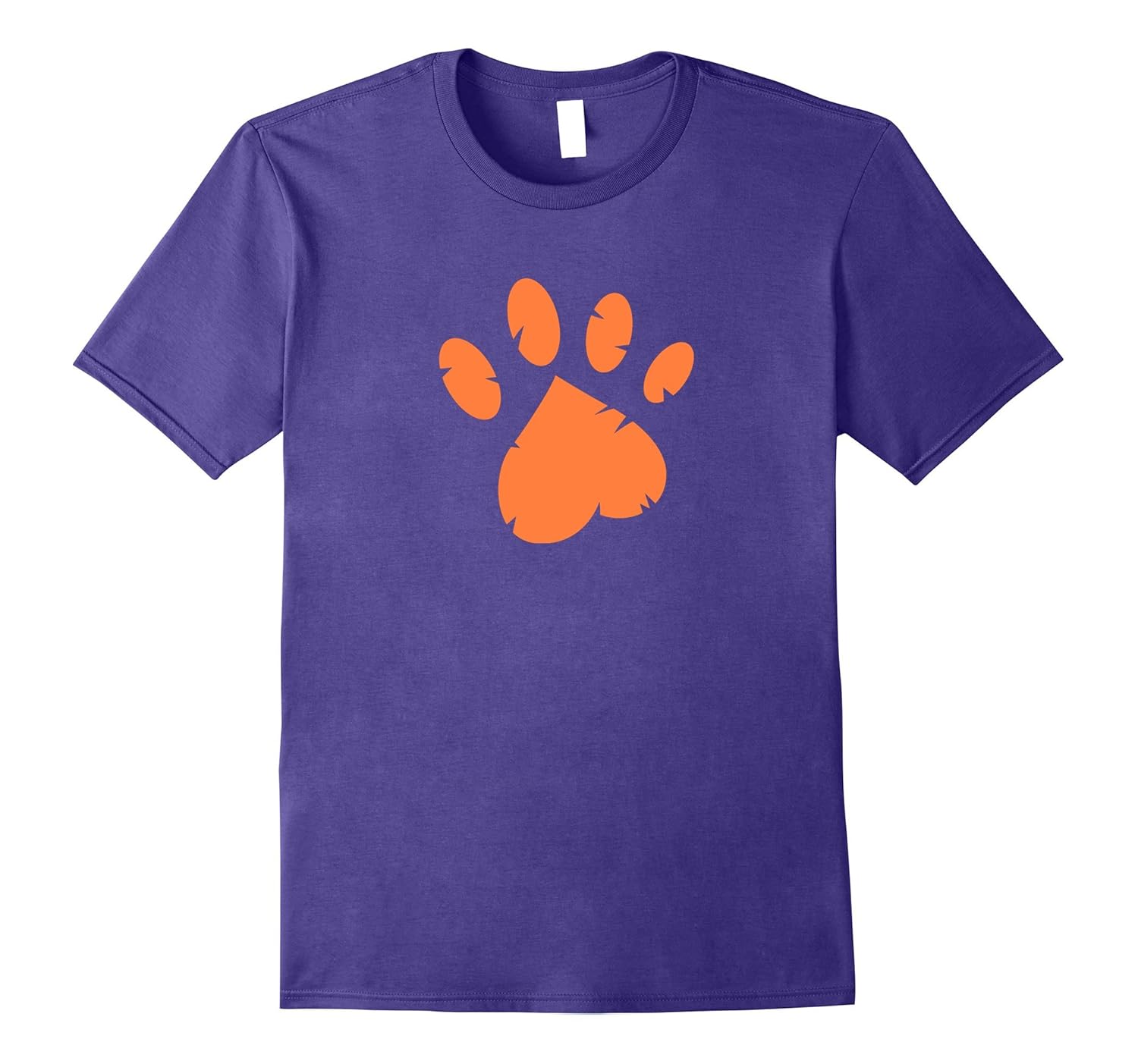 Animal Rescue T-Shirt in Purple with Orange Paw-ANZ