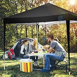 TOOLUCK 10x10 Pop Up Canopy Tent with 3 Sidewalls