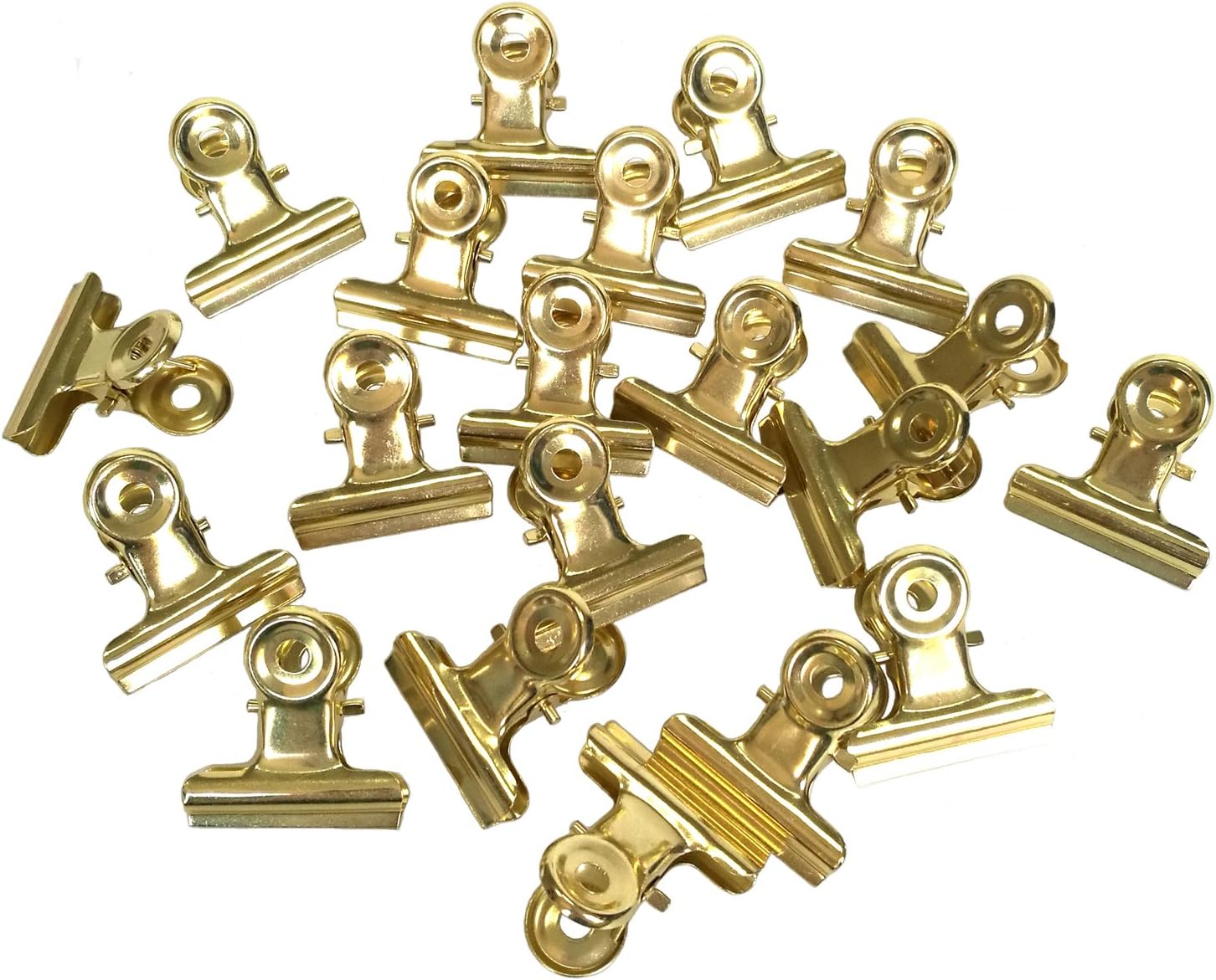 Metal Bulldog Clips, 1.25 Inches, Pack of 20 (Light Gold) Amazon.co.uk