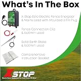 XSTOP EL90 230V Mains Electric Fence Energiser 10km 0.5J Weatherproof view 3