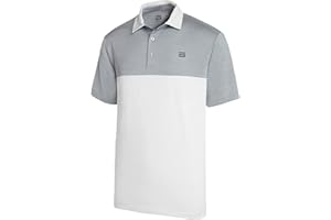 THREE SIXTY SIX Men’s Golf Polo Shirt Dry Fit - Soft and Breathable Cloud Fabric, 4-Way Stretch, Anti-Odor with UPF 30+