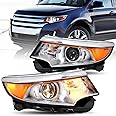 JSBOYAT Headlight Assembly for 2011-2014 Ford Edge Projector OE Style Headlamp Left Driver and Right Passenger Side