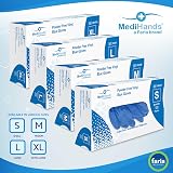 Farla MediHands Blue Large Vinyl Exam Gloves 500 Box Powder Free Latex Free view 7