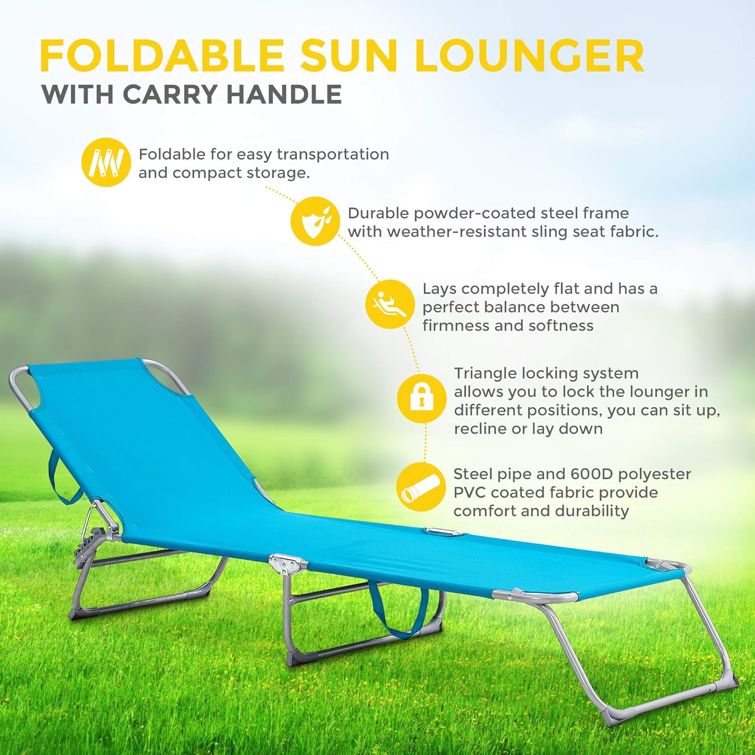 Lay down sun lounger Clearance