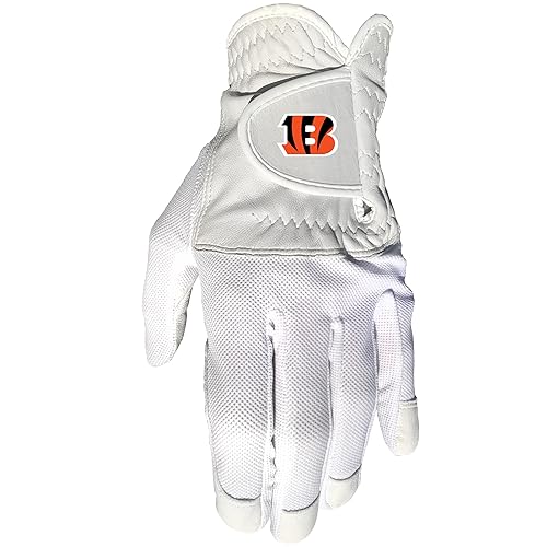 Team Golf NFL Cincinnati Bengals Cool Mesh with Cabretta Leather - One Size - Mens Left NFL Cool Mesh with Cabretta Leather - One Size - Mens Left