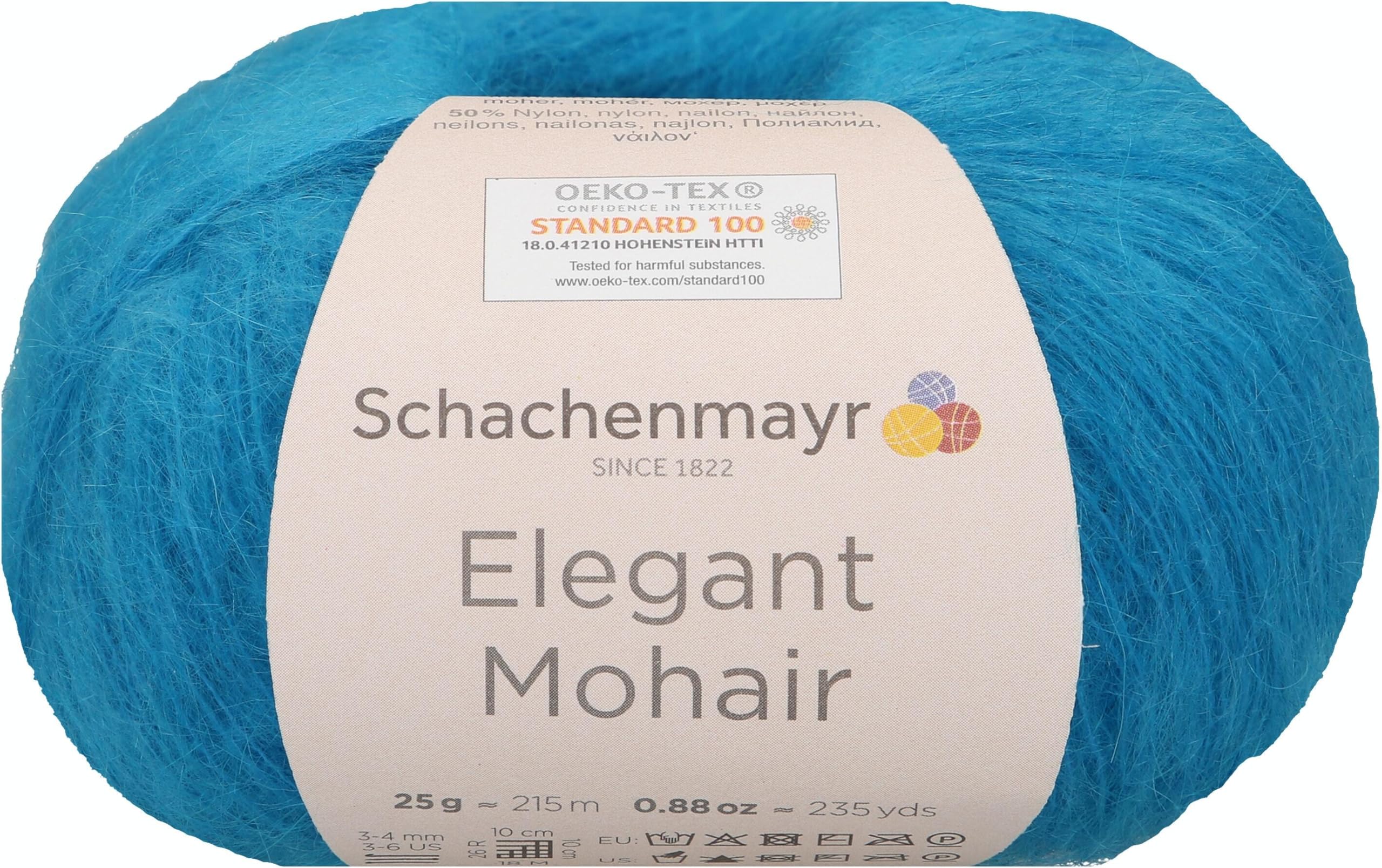 Schachenmayr Elegant Mohair, 25 g Peacock Hand Knitting Yarn — image 1