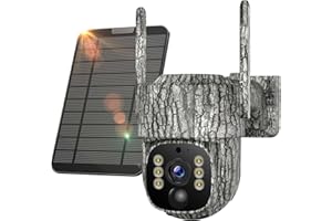 SNIPERVIEW Cellular Trail Camera- 4G LTE with Unlimited Data, 360° View FHD Live Streaming Solar Panel Night Vision Motion Detection Two-Way Audio Game Camera for Hunting & Outdoor Security