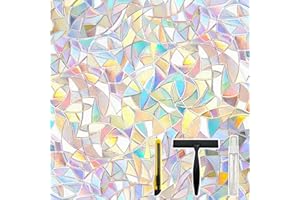 Pickhonk Window Privacy Film Window Coloring Colored Glass Film UV Blocking Glass Stickers Thermal Insulation Home Windows 17.5 x 78.7 Inches