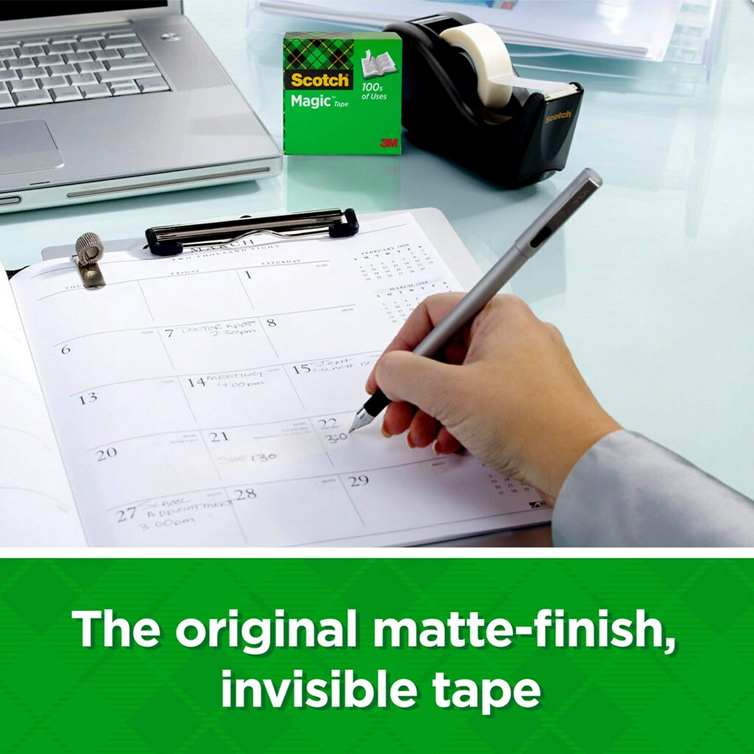 Scotch Magic Tape, 3 Rolls, Numerous Applications, Invisible, Engineered for Repairing, 3/4 x 300 Inches (3105) : Clear Tapes : Office Products