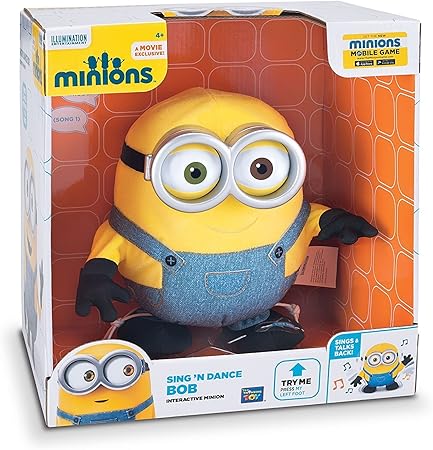 Amazon ミニオン 人形 ボブ 踊る 話す ぬいぐるみ フィギュア 海外 英語 おもちゃ 並行輸入品 人形 ドール おもちゃ
