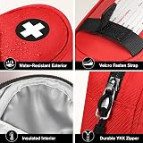 SITHON EpiPen Medical Carrying Case Insulated Organizer Bag Red view 3