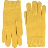 BSB Unisex Winter Toasty Warm Solid Glitter Fleece Lined Knit Mitten Gloves