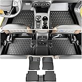 HUYINPJ Cargo Mat Floor Liner Compatible with Bronco Sport 2021-2025 TPE All Weather Floor Mat for Ford Bronco Sport 2021 2022 2023 2024 2025 Include 1st & 2nd Row(Floor mat)