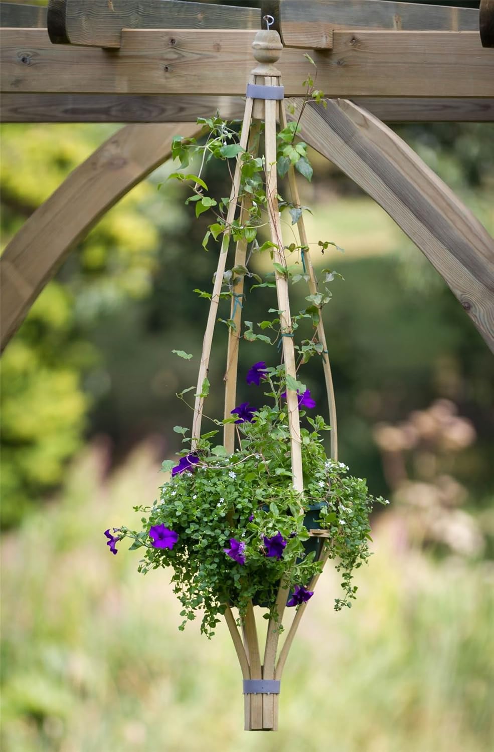 Zest4Leisure Hanging Flower Bell FSC Certified Pressure Treated Wood Amazon.co.uk Garden