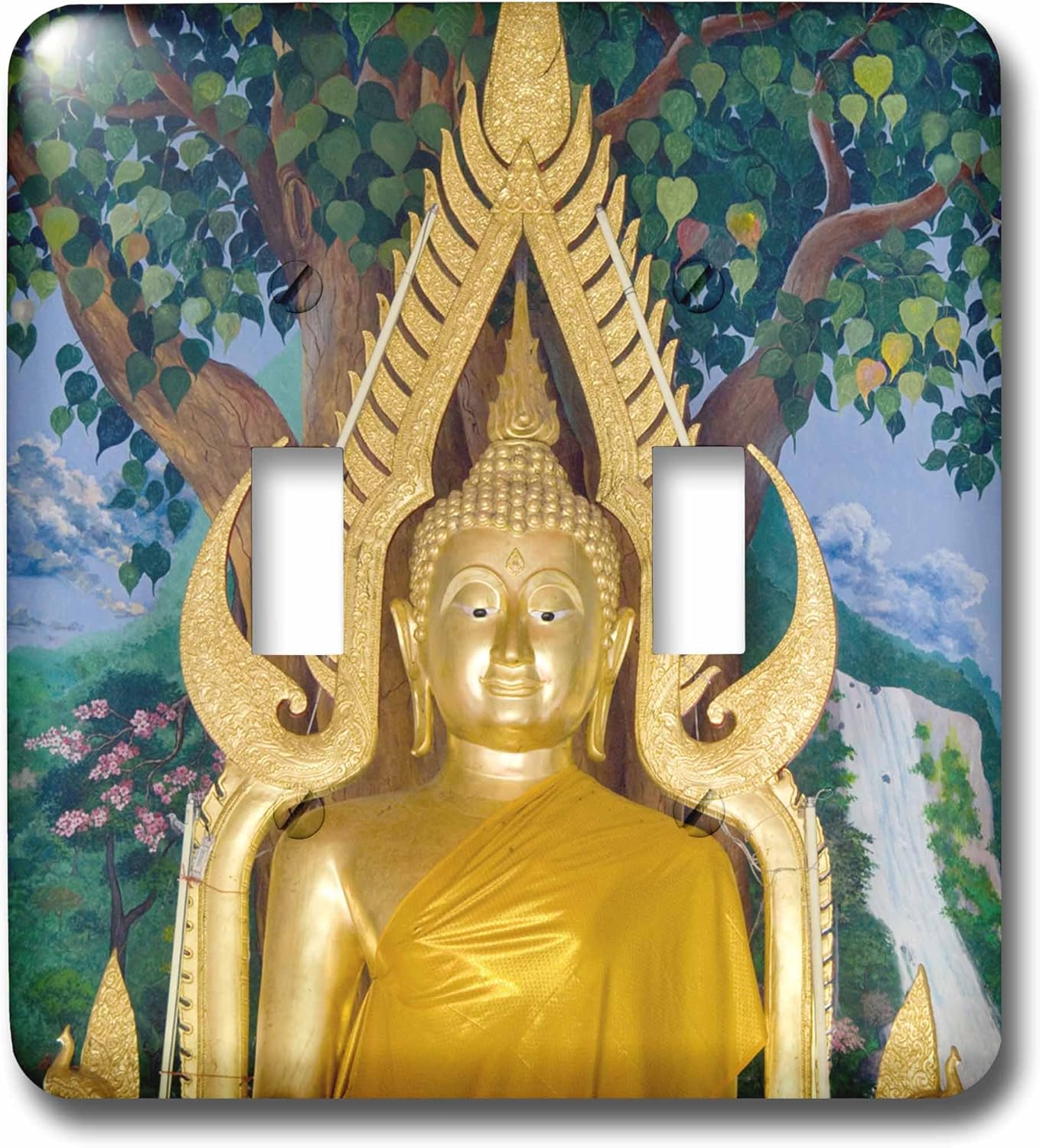 3drose Lsp 2 Thailand Ko Samui Golden Buddha Prayer House Double Toggle Switch Switch Plates Amazon Com