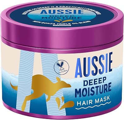 Aussie Deeep Moisture Hair Mask 500ml Jojoba Avocado Macadamia Oils Vegan