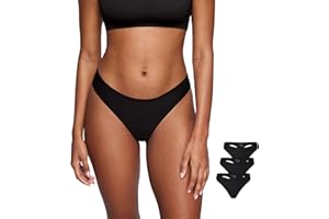 SOULVOR Magneticfit Thongs for Women Stretch Sexy Underwear Comfort Tagless Thong Low Rise Breathable Panties 3 Pack