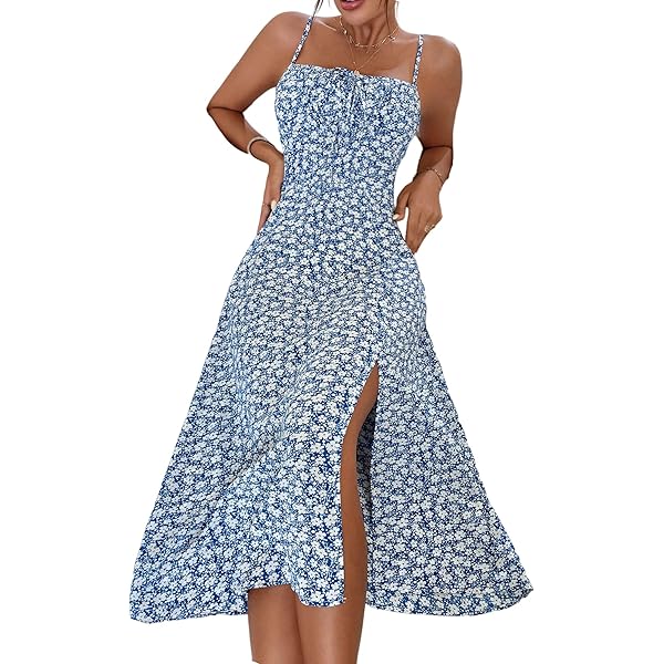 midi blue formal dress Sleeveless Mikado Fit And Flare Midi Dress With V-Back In Midnight