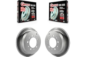 Rear Coated Disc Brake Rotors Pair For Toyota Tundra Sequoia Lexus LX570 Land Cruiser KG-100595