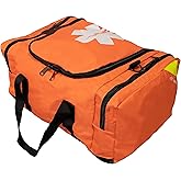 Primacare First Responder Bag for Trauma, Professional Compartment Kit Carrier for Emergency Medical Supplies, Orange, 21x15x