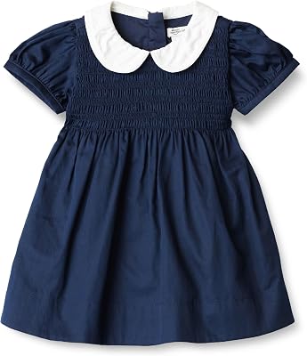 x Sofia Grainge Abiti Mommy & Me in Raso di Cotone Bimba 0-24, Blu Marino, 6-9 mesi