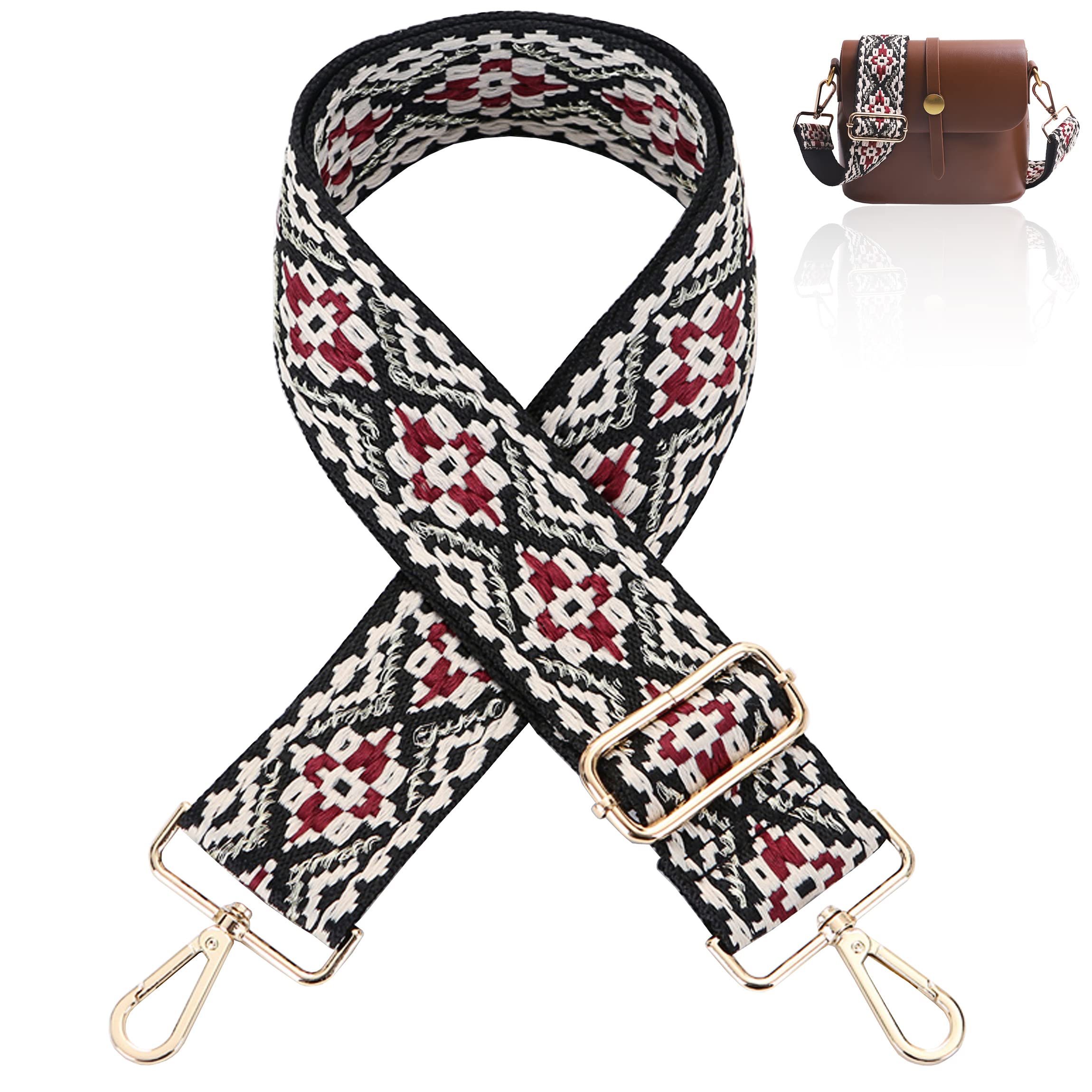 Adjustable Wide Shoulder Strap Replacement Belt Crossbody Canvas Bag Handbag