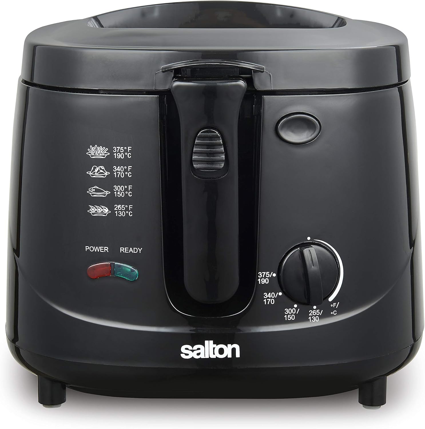 Salton DF1240BK Deep Fryer, 2.5 Liter/2.6 Quart, Black