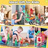 Coodoo Magnetic Tiles City Road Set Toys for Kids 3-5 STEM Learning view 2
