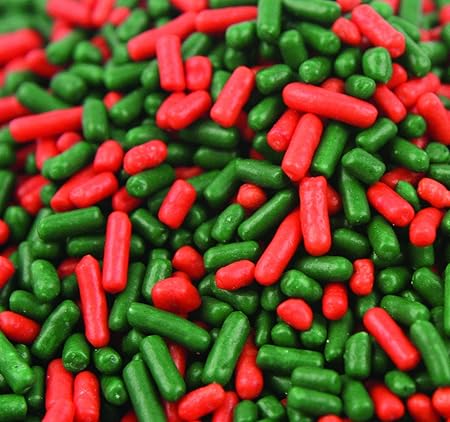 Bulk Red/Green Christmas Cookie Sprinkles, 6 Lb. Case: Amazon.com