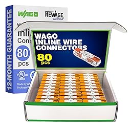 WAGO 221-2401 80pc Inline Compact Splicing Wire