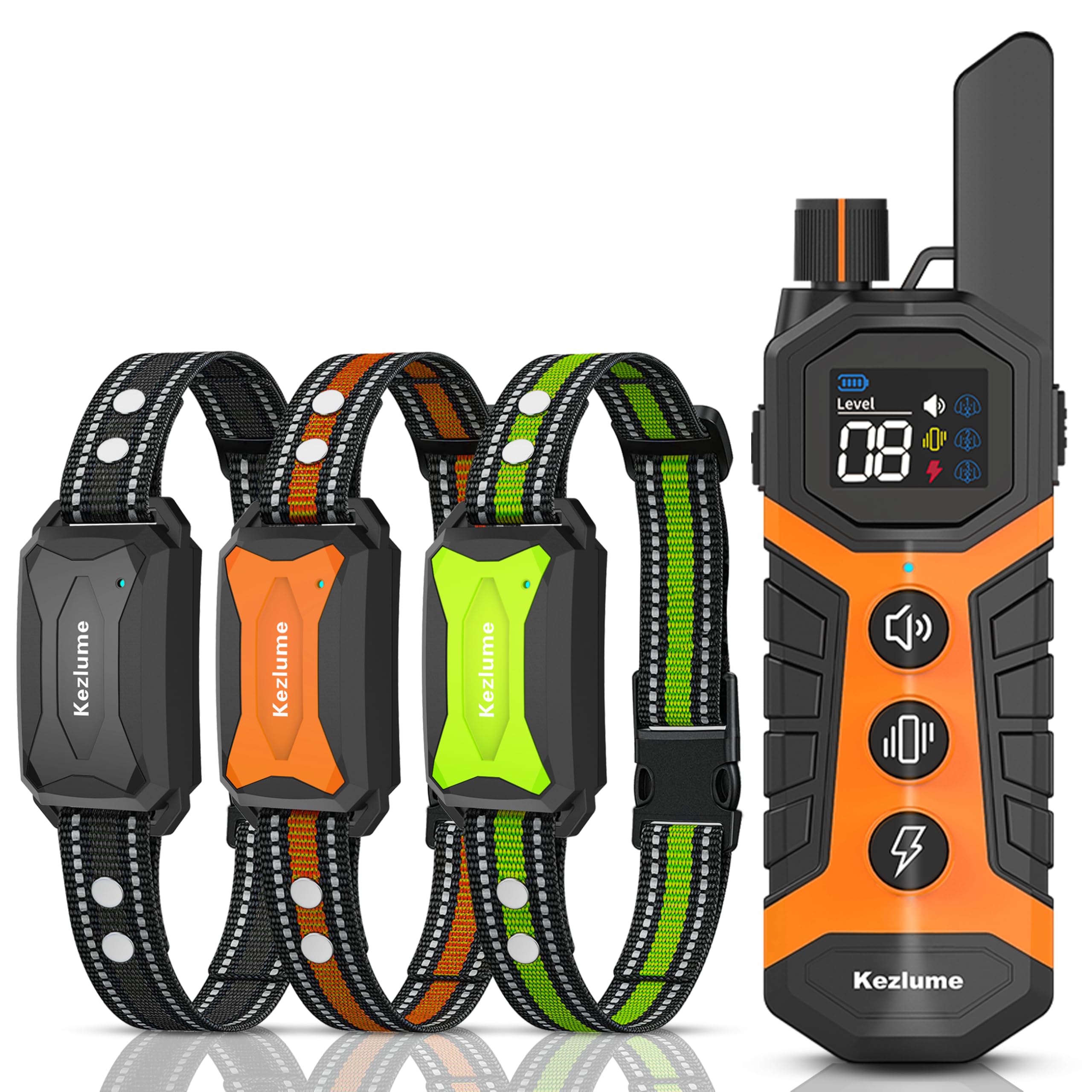 Photo 1 of SurMountor Dog Shock Collar - 4000FT Dog Training Collar with Remote Innovative IP67 Waterproof with 3 Training Modes, Rechargeable E-Collar for Dogs Large Medium Small All Breeds 5-120lbs